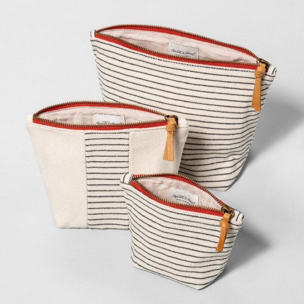 NWOT Hearth & Hand three pack travel case!!